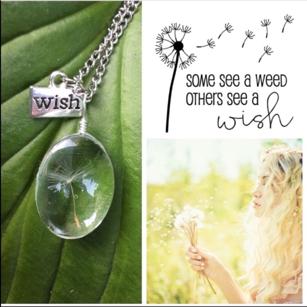 New Dandelion Wish Seed Necklace